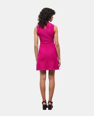 The Kooples F PINK short pink openwork knit dress