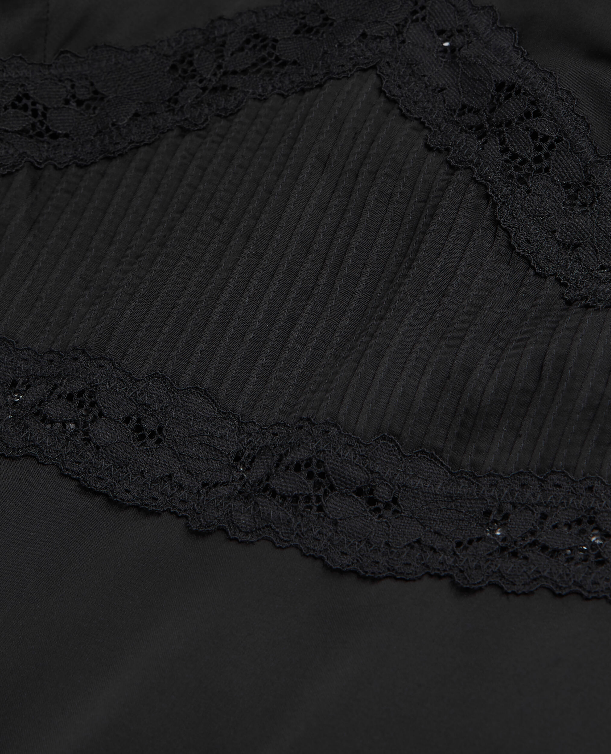 Black top with lace details, BLACK, hi-res image number null
