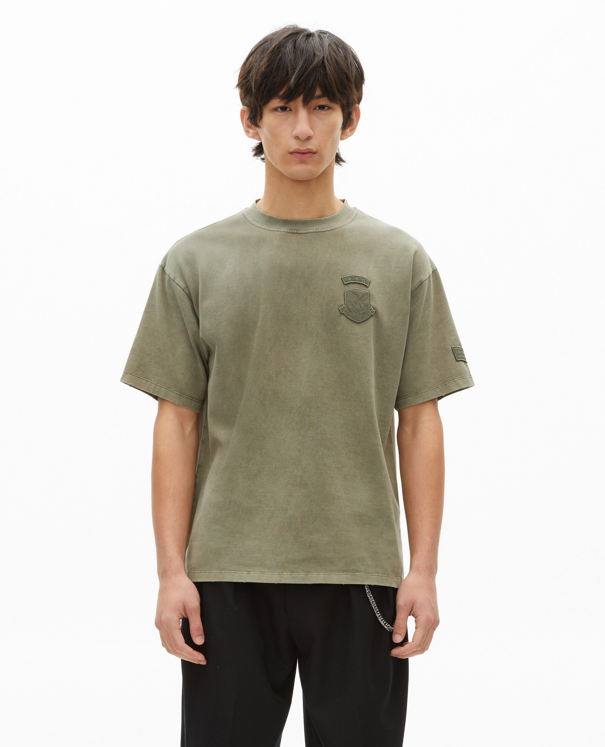 T-shirt avec patchs kaki, KAKI, hi-res image number null