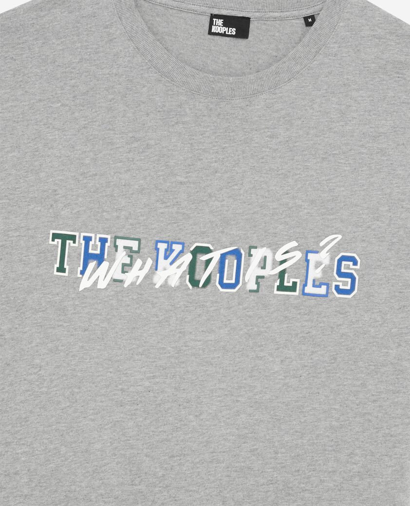 The Kooples MEN GREY MELANGE what is grey t-shirt