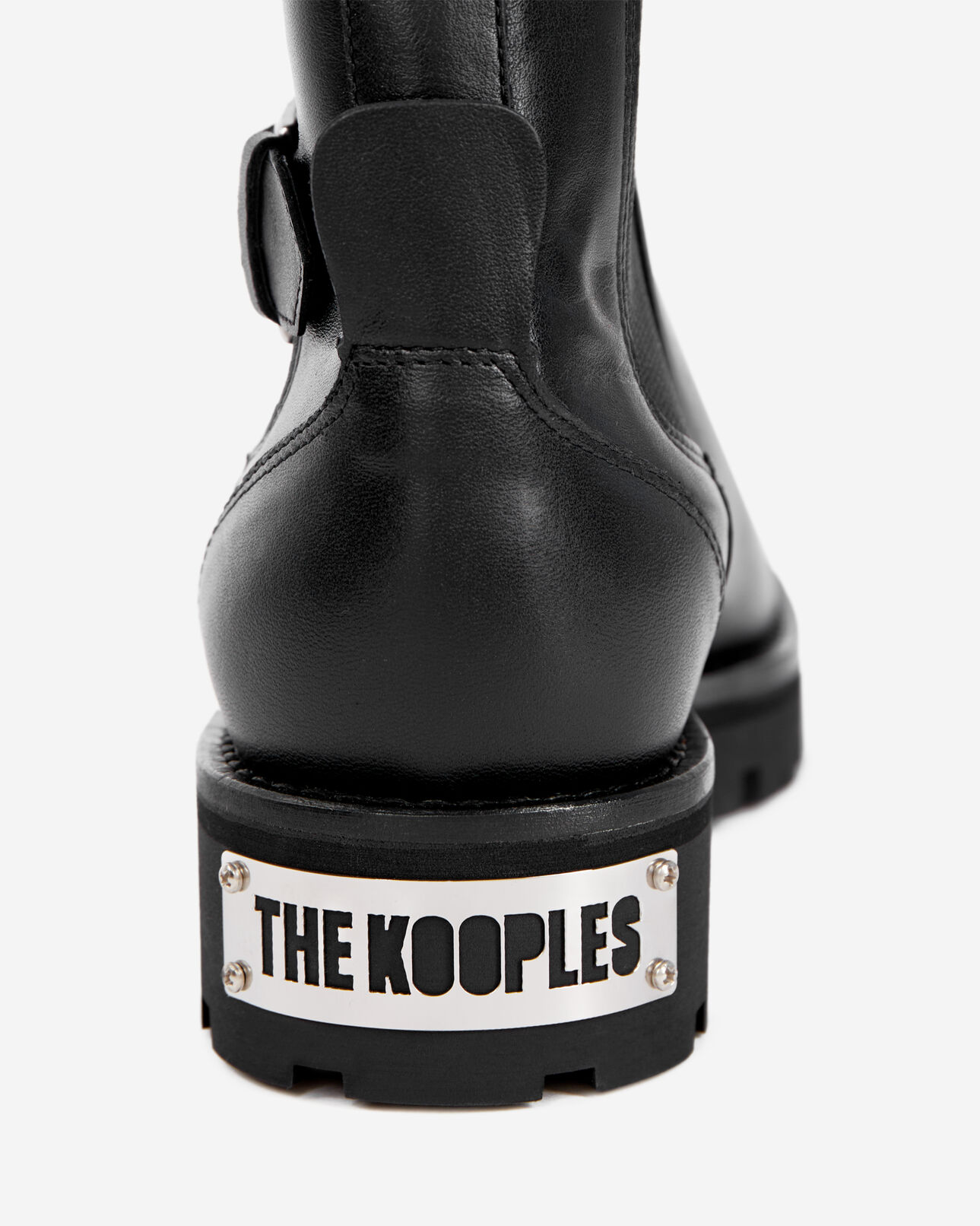 The Kooples FEMME BLACK bottines chelsea en cuir noires