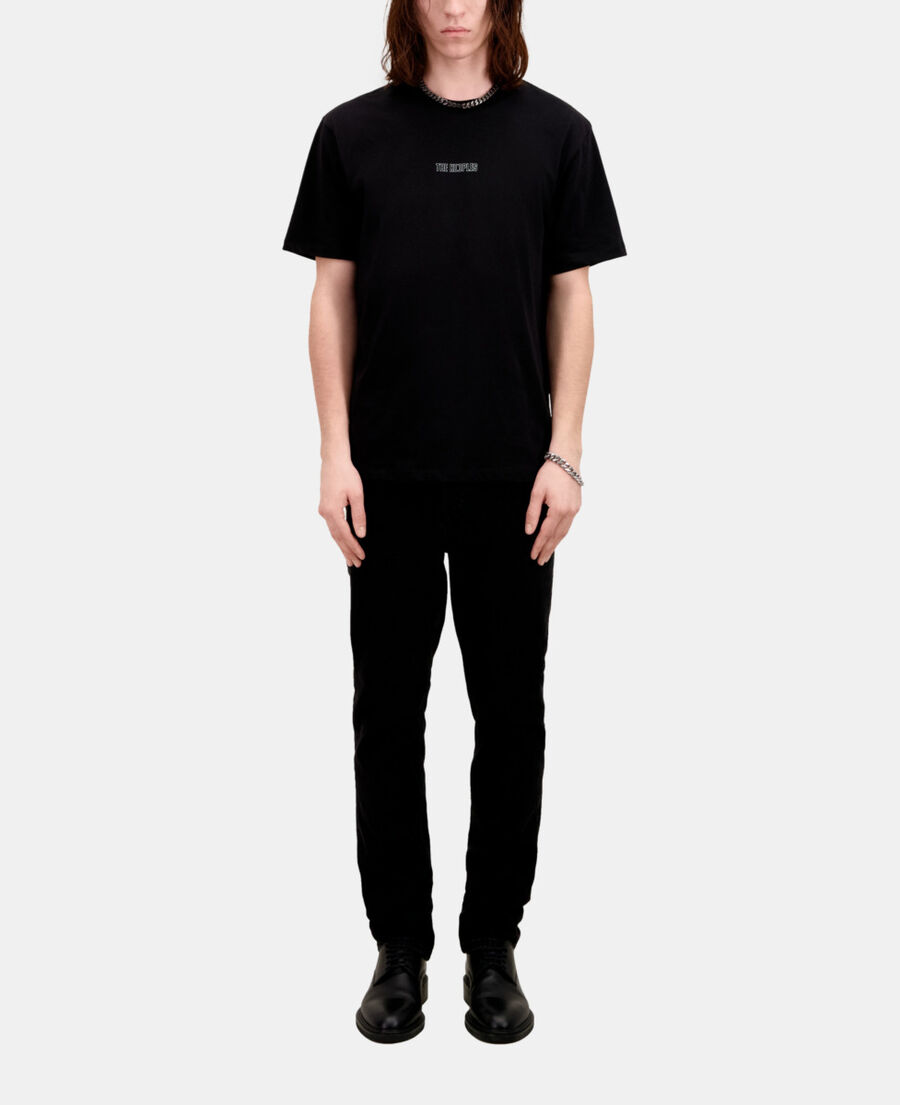 men's black t-shirt with logo