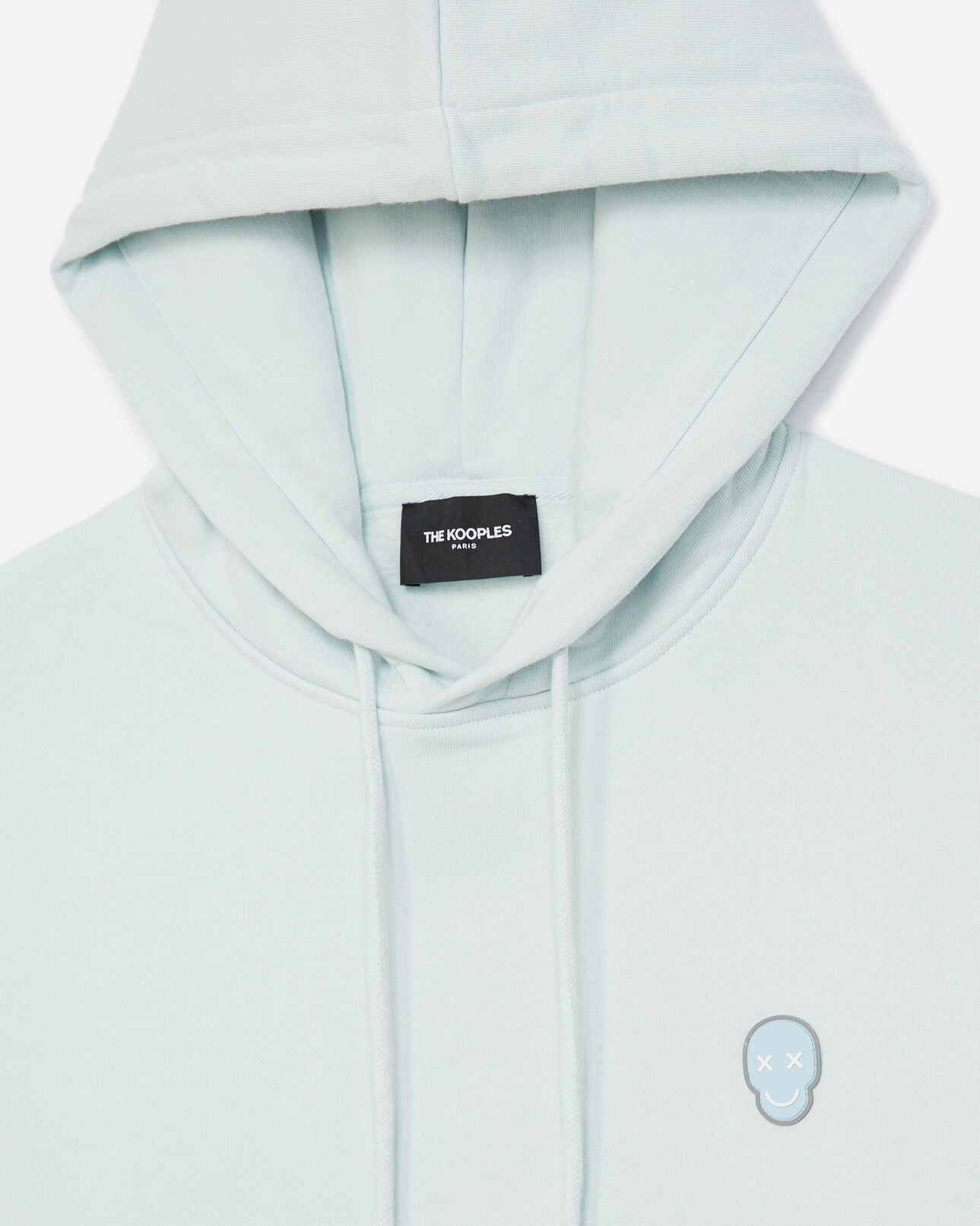 The Kooples HOMME MINT sweat à capuche vert menthe à badge