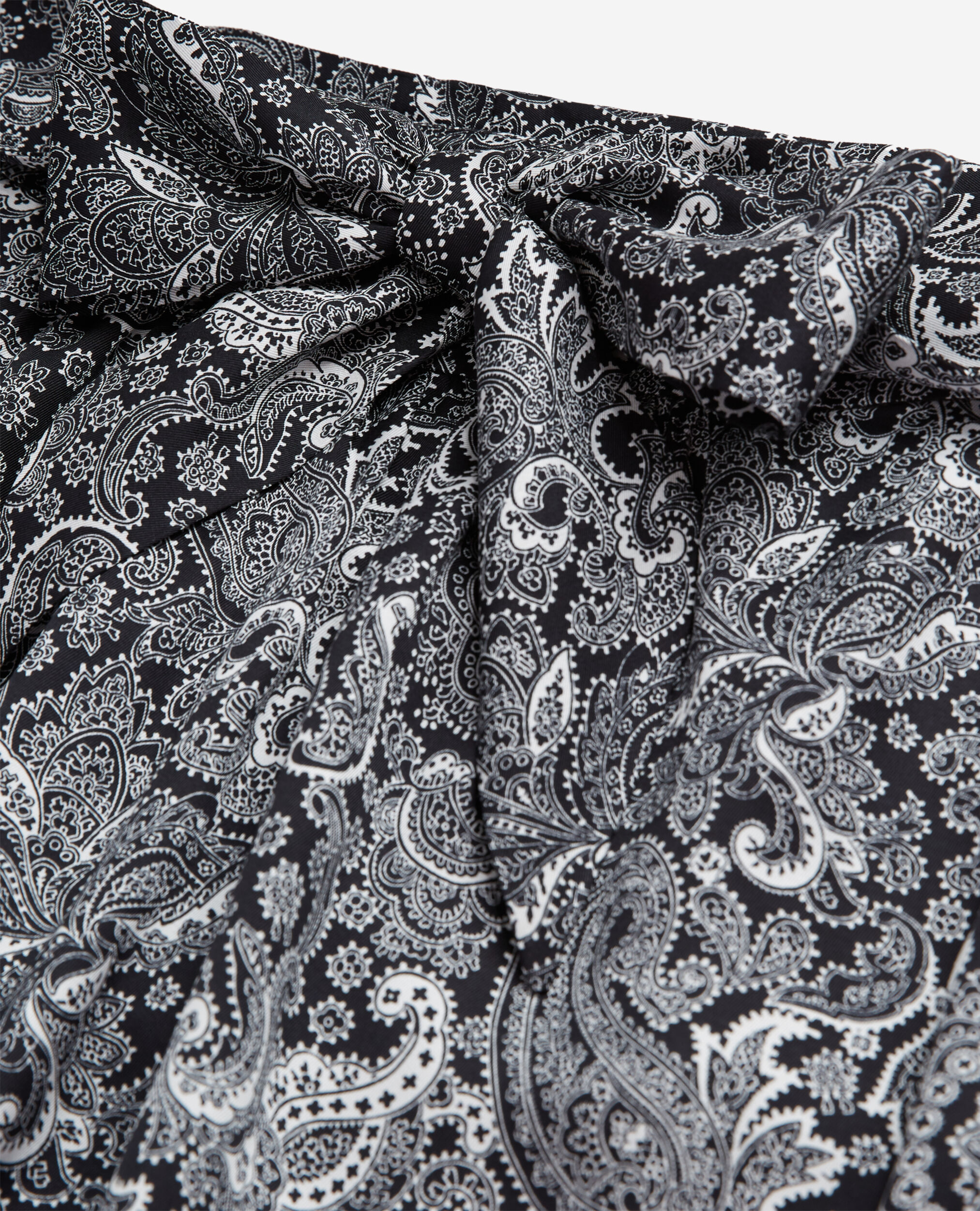 Falda corta estampada, BLACK WHITE, hi-res image number null