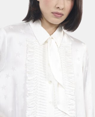 The Kooples FEMME ECRU chemise jacquard écrue