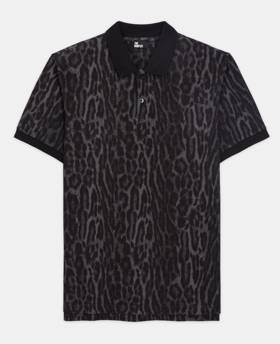 camisa polo clásica leopardo
