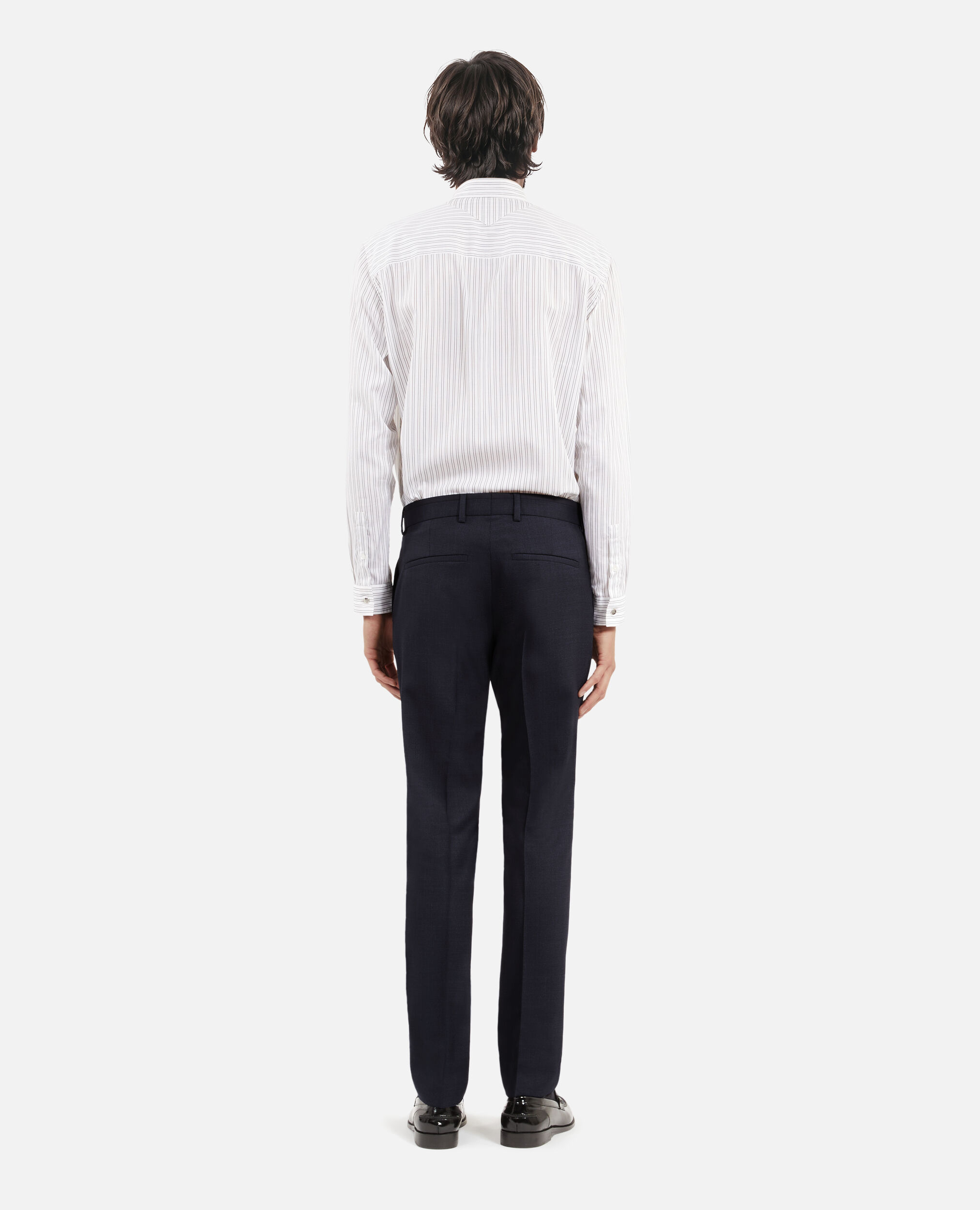 Blue houndstooth suit pants, NAVY, hi-res image number null