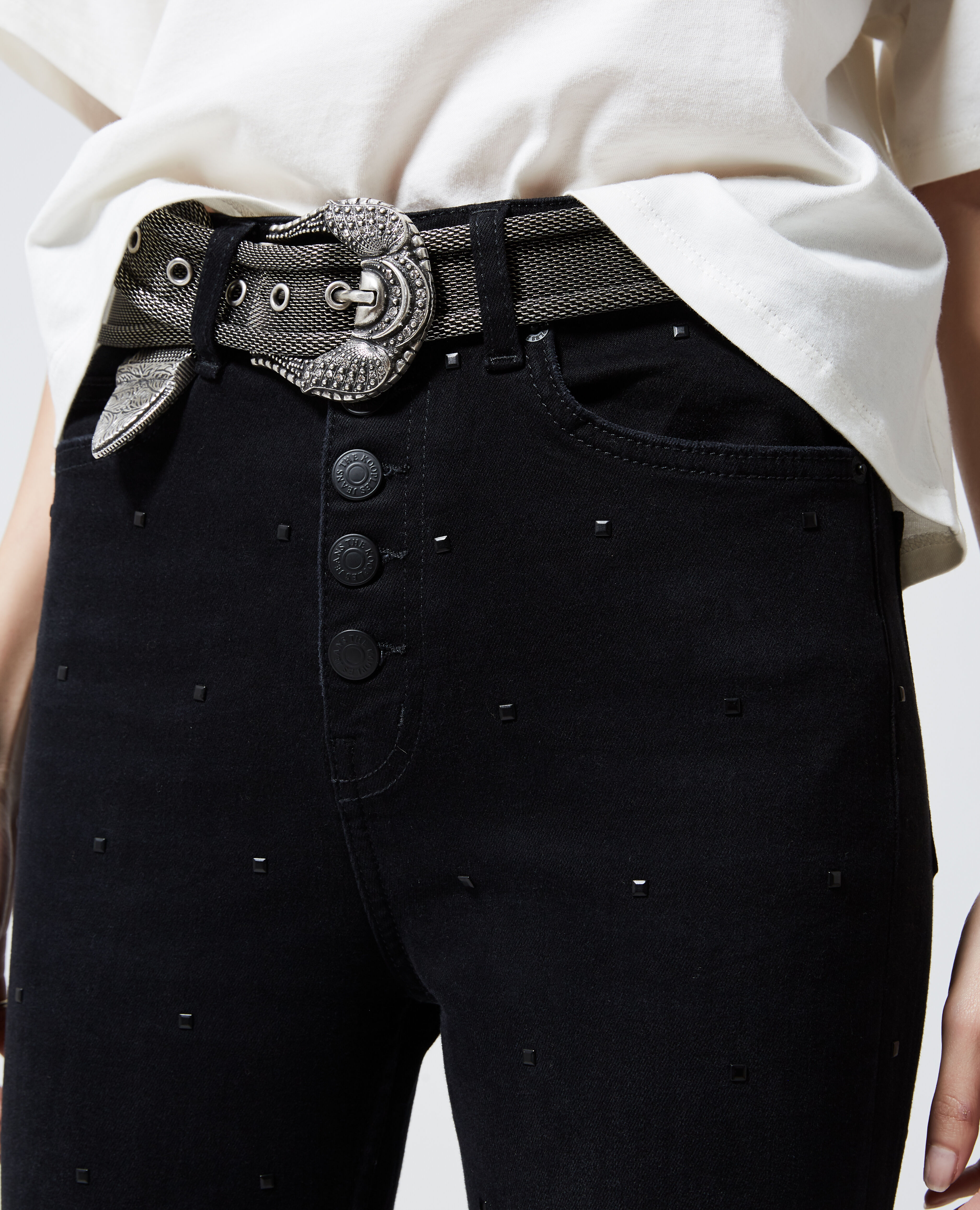 Jeans with studs clearance