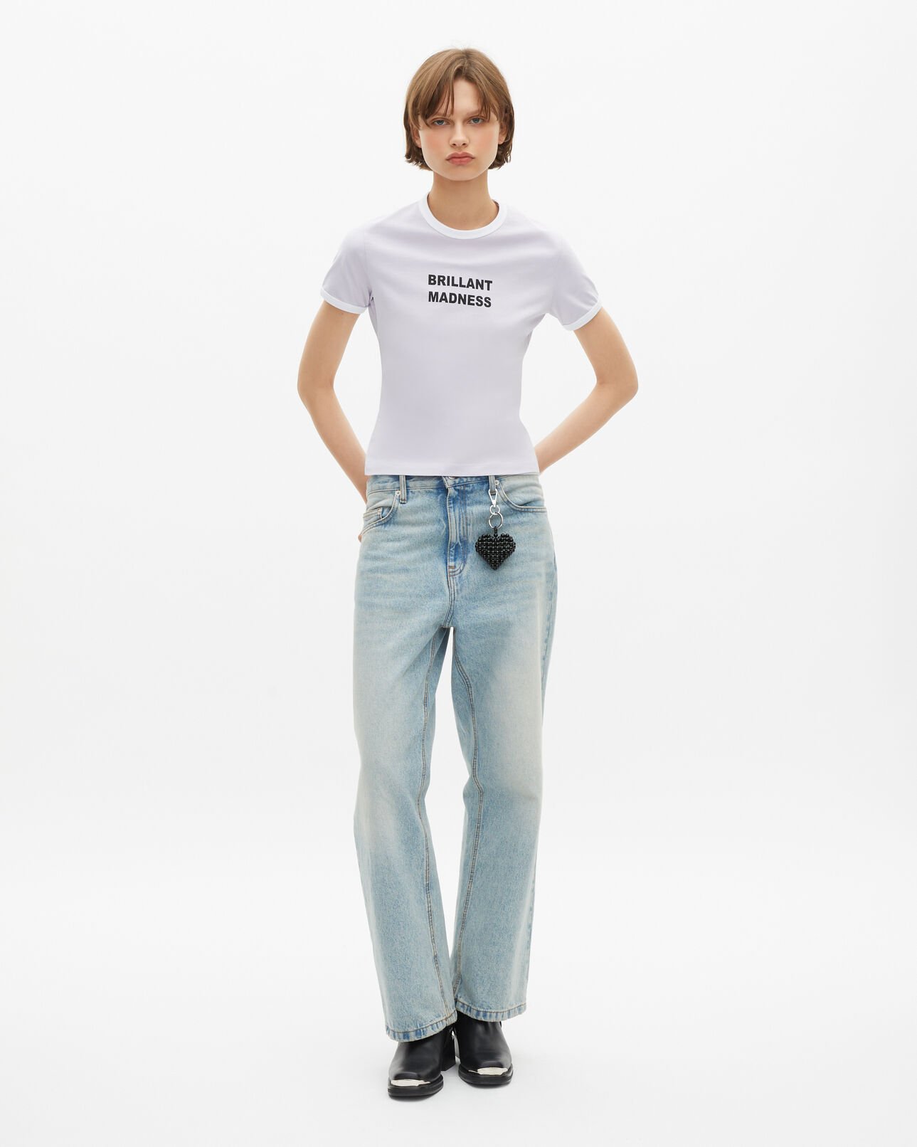 The Kooples FEMME LIGHT PURPLE t-shirt avec sérigraphie lilas