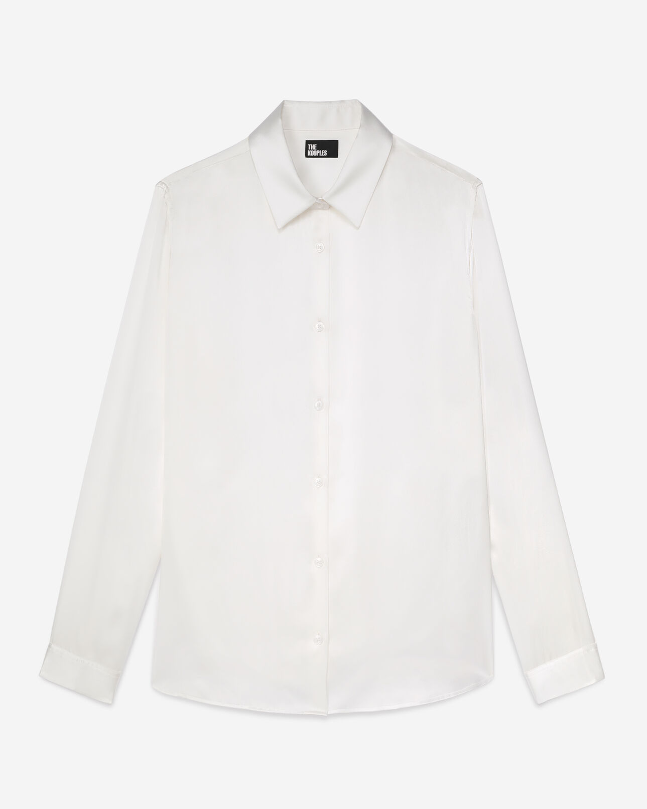 The Kooples DAMEN ECRU ecrufarbenes hemd aus seide
