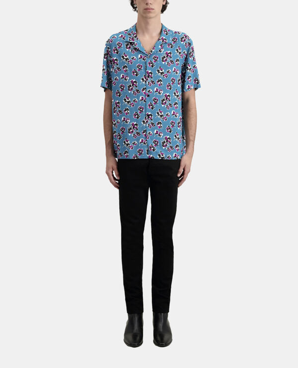 short sleeved printed shirt