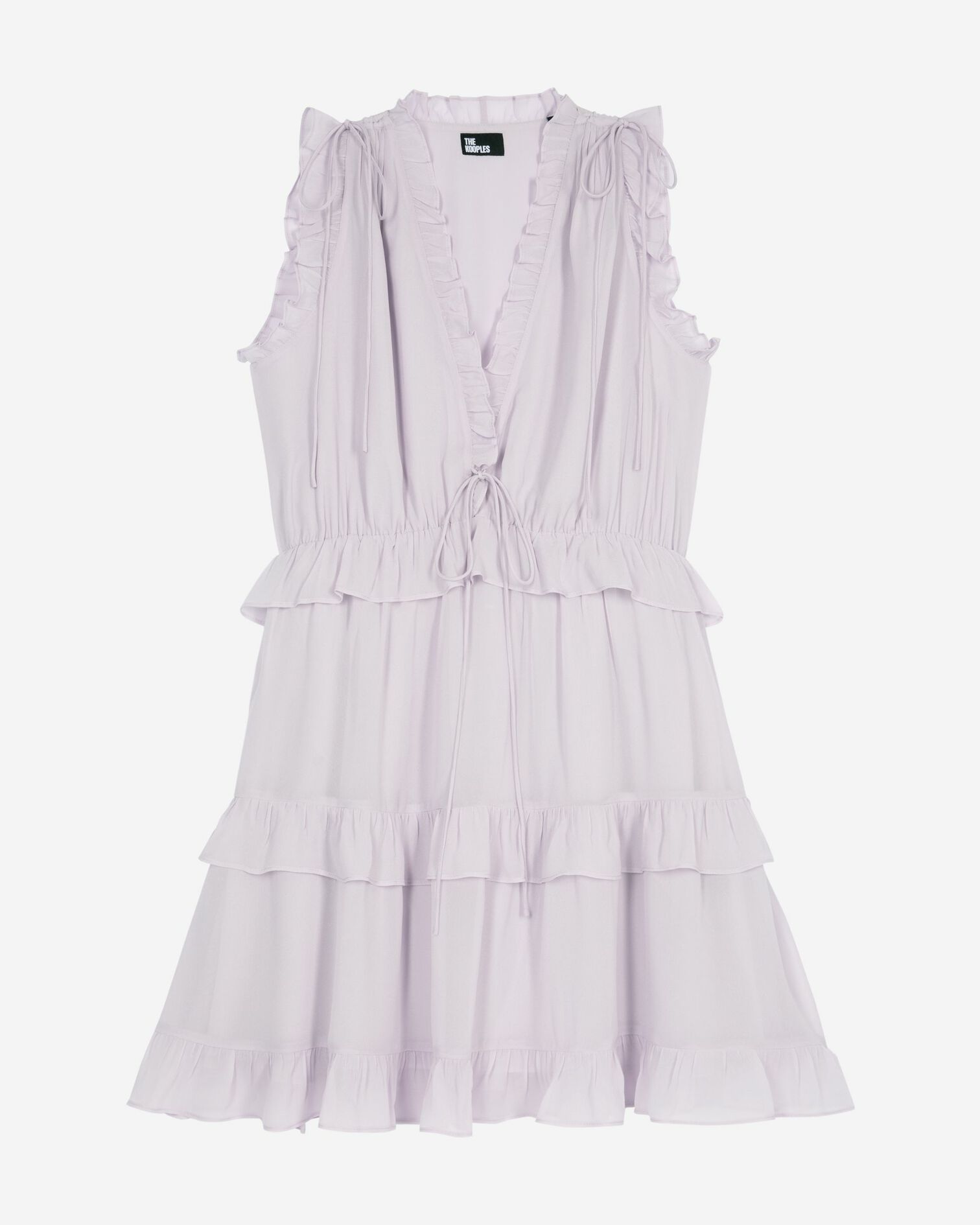 Robe courte avec volants lilas, LIGHT PURPLE, hi-res image number null