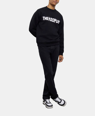 The Kooples HERREN BLACK schwarzes sweatshirt mit the kooples logo