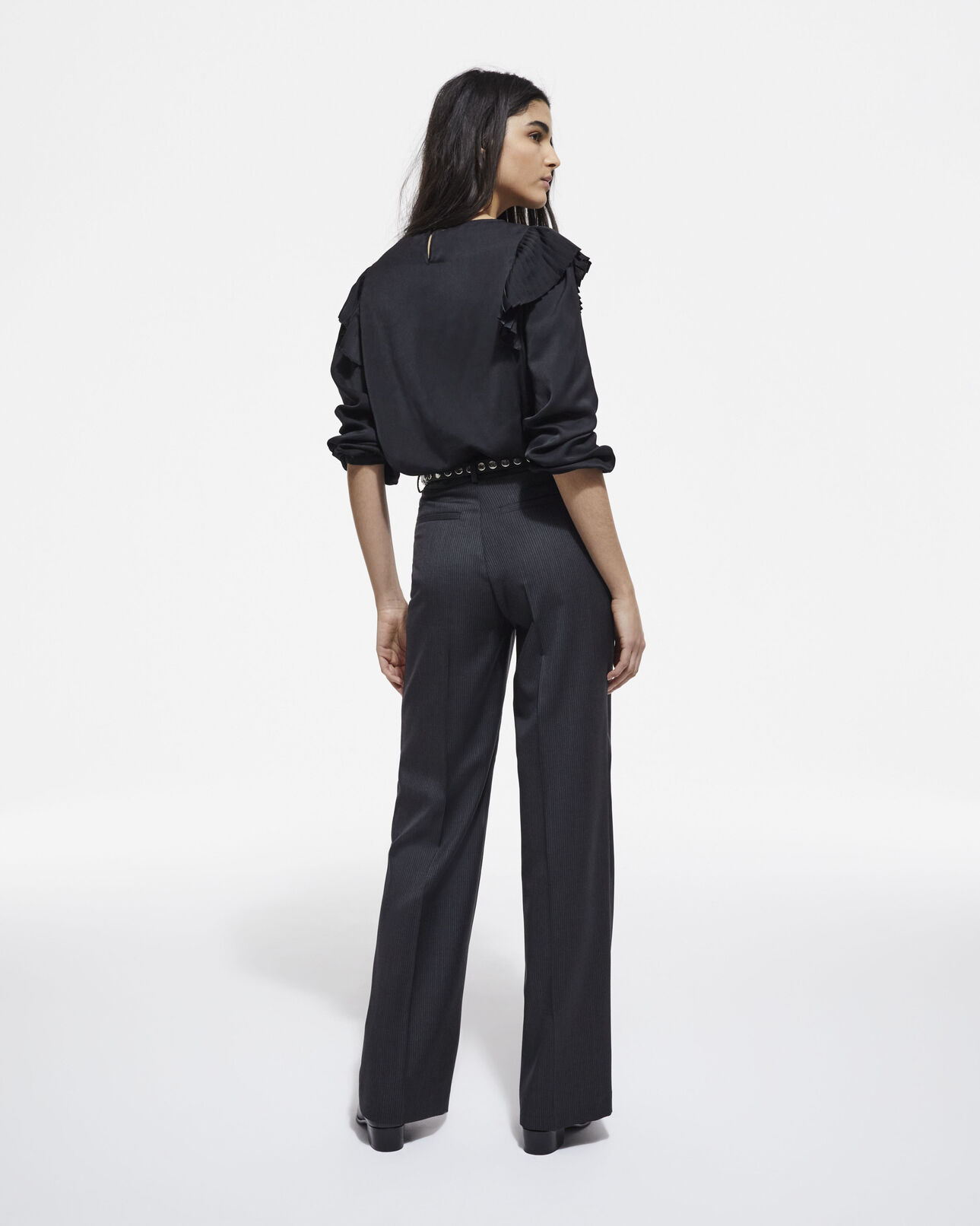 The Kooples FEMME BLACK top noir