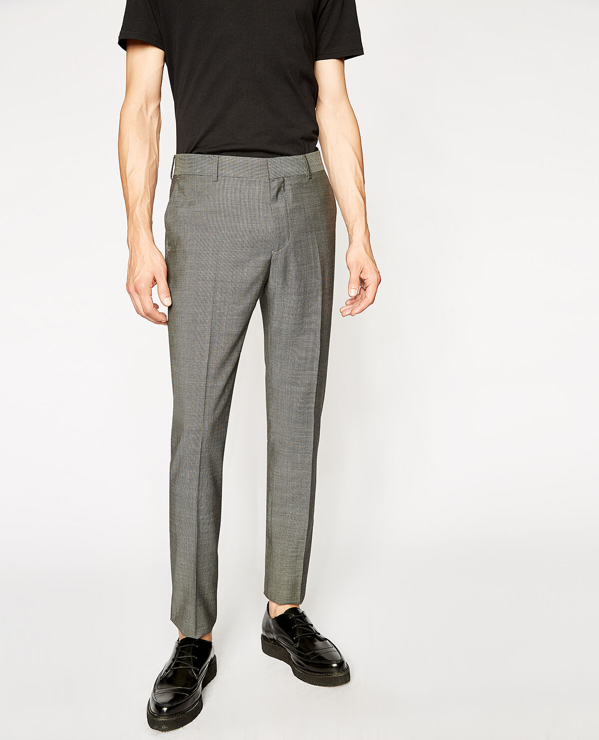Grey suit trousers sale