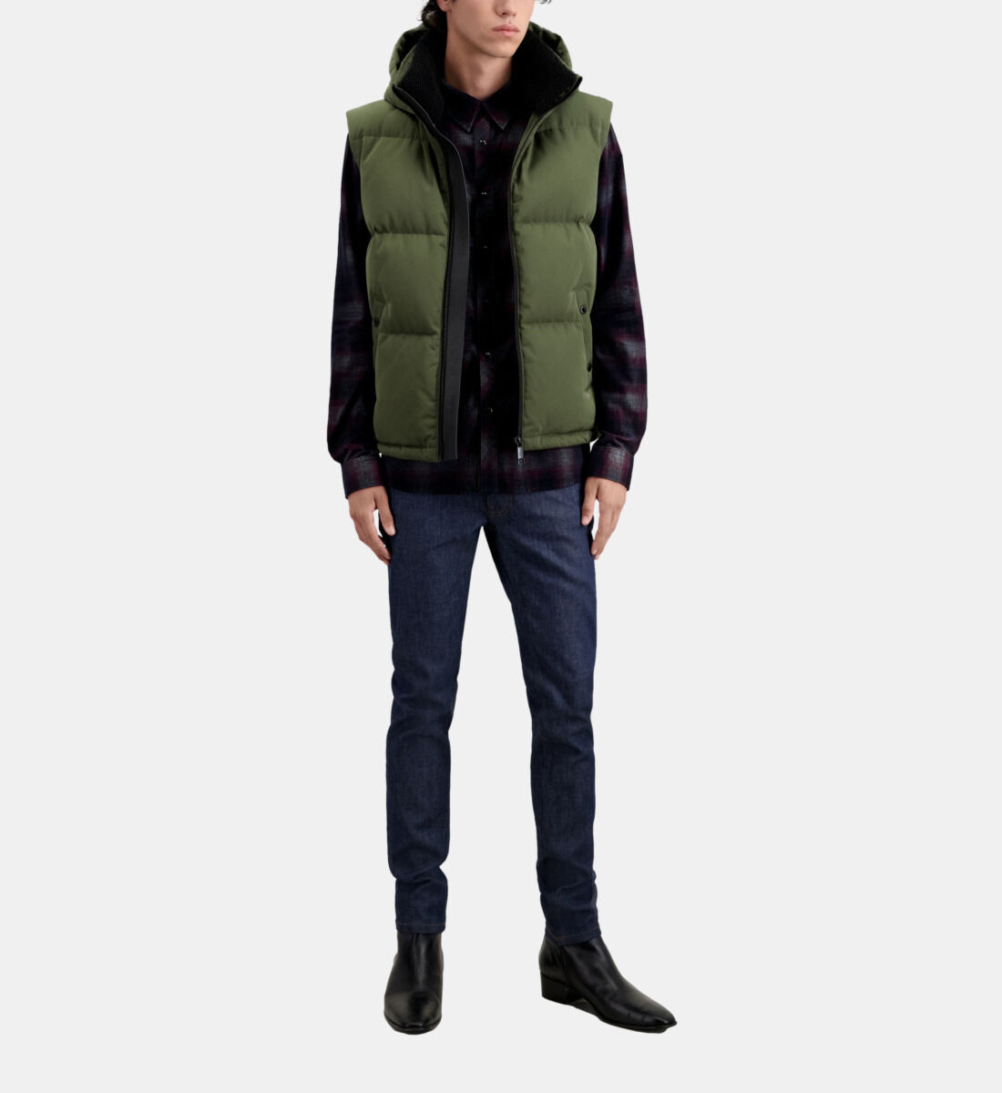 Sleeveless puffer cheap jacket mens
