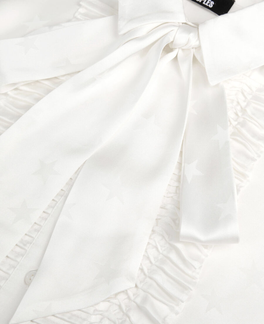 The Kooples WOMEN ECRU ecru jacquard shirt