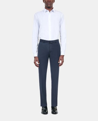 The Kooples MEN NAVY navy blue wool suit trousers