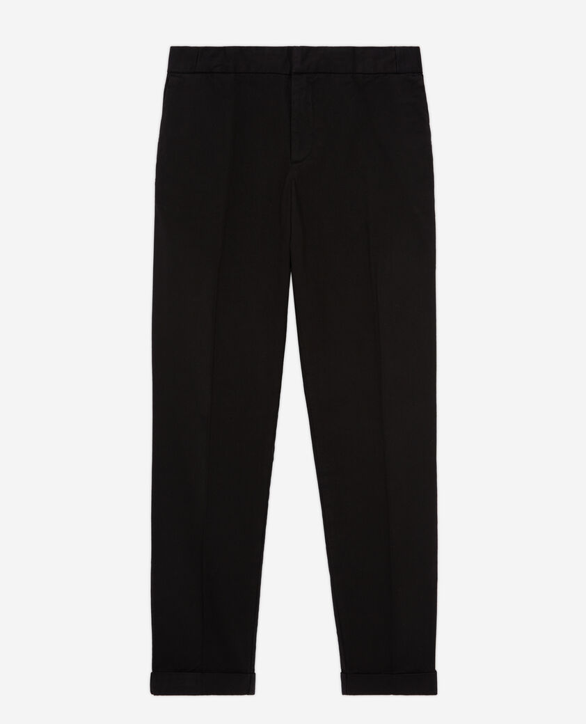 The Kooples MEN BLACK straight-cut black pants