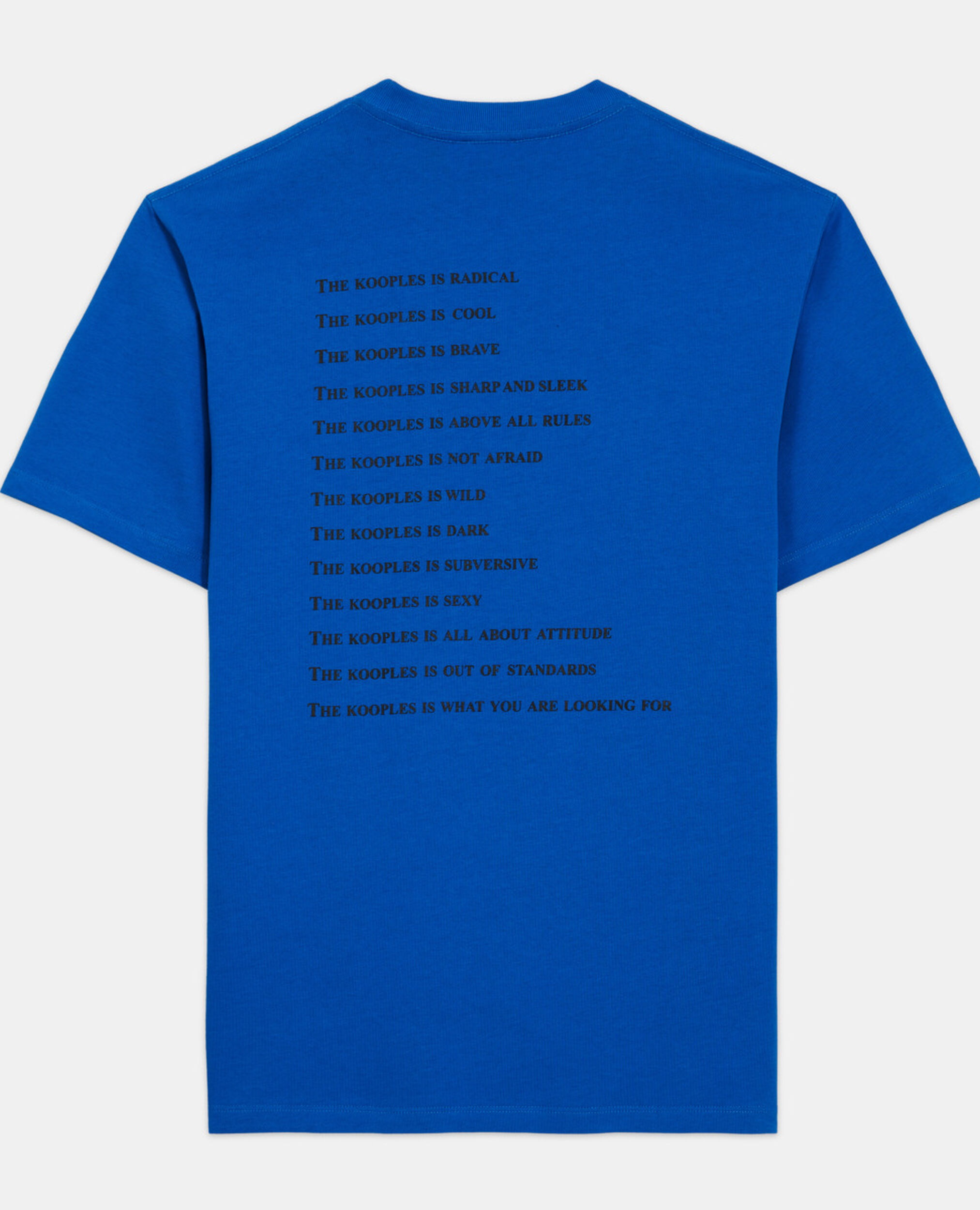 Blaues T-Shirt mit What is-Schriftzug, INK BLUE, hi-res image number null