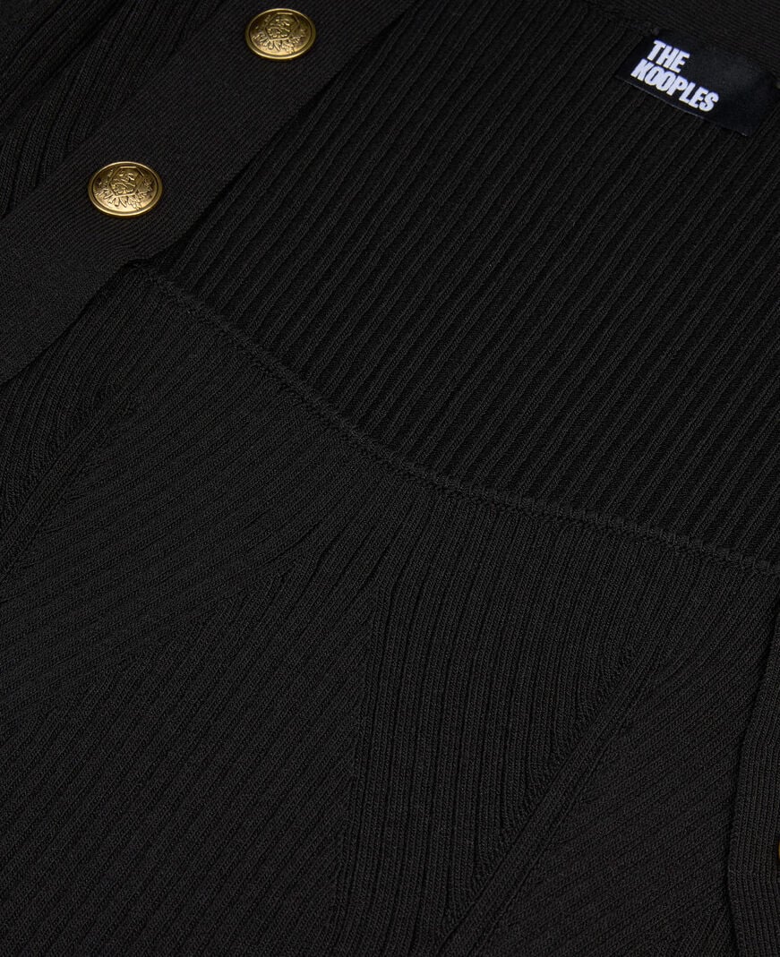 The Kooples DAMEN BLACK rippstrickpullover schwarz