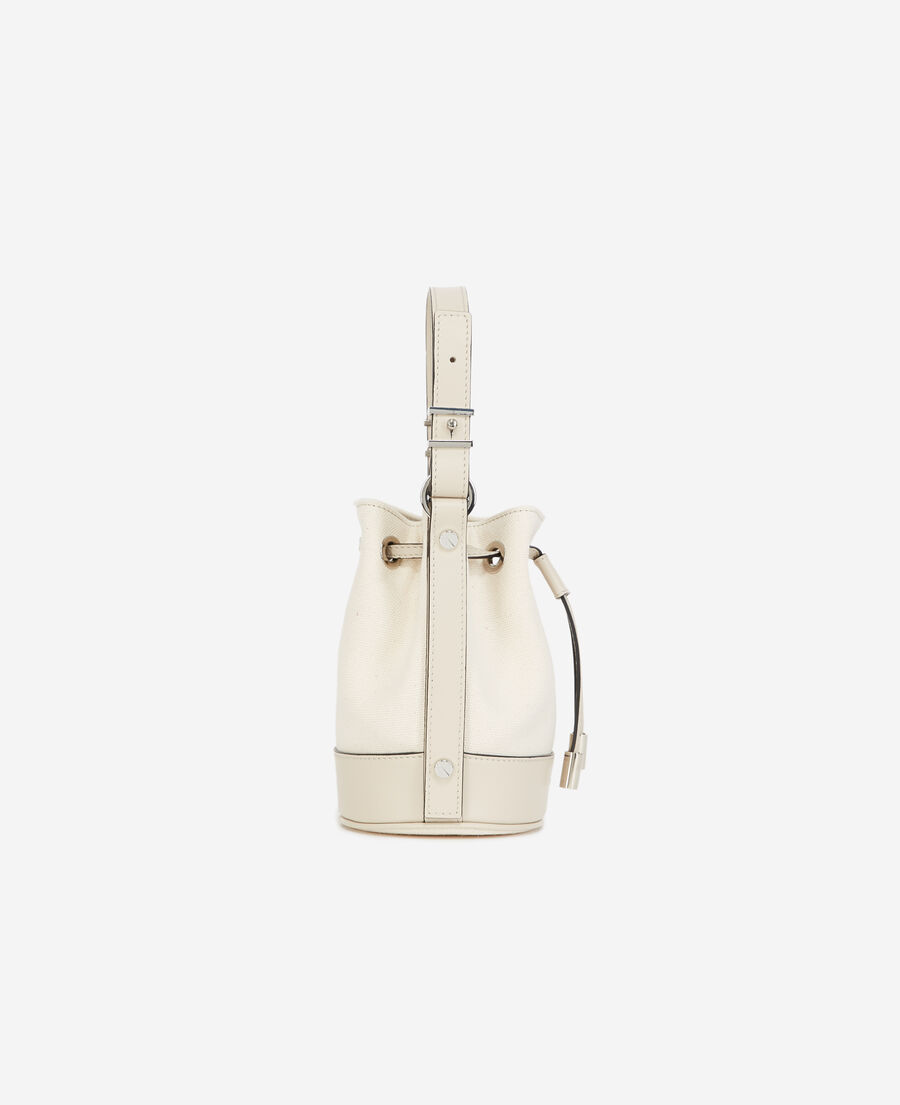 bolso small tela blanco crudo tina