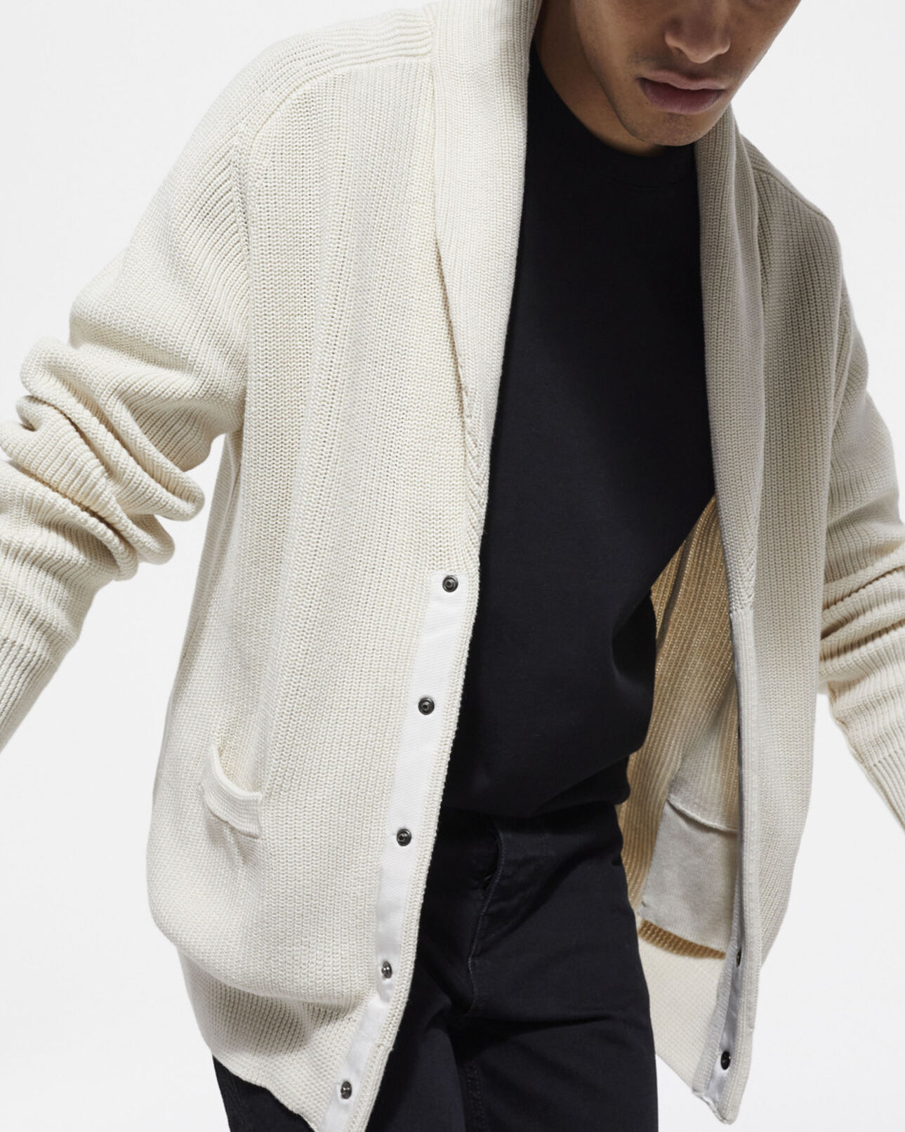 The Kooples HOMME OFF WHITE cardigan beige