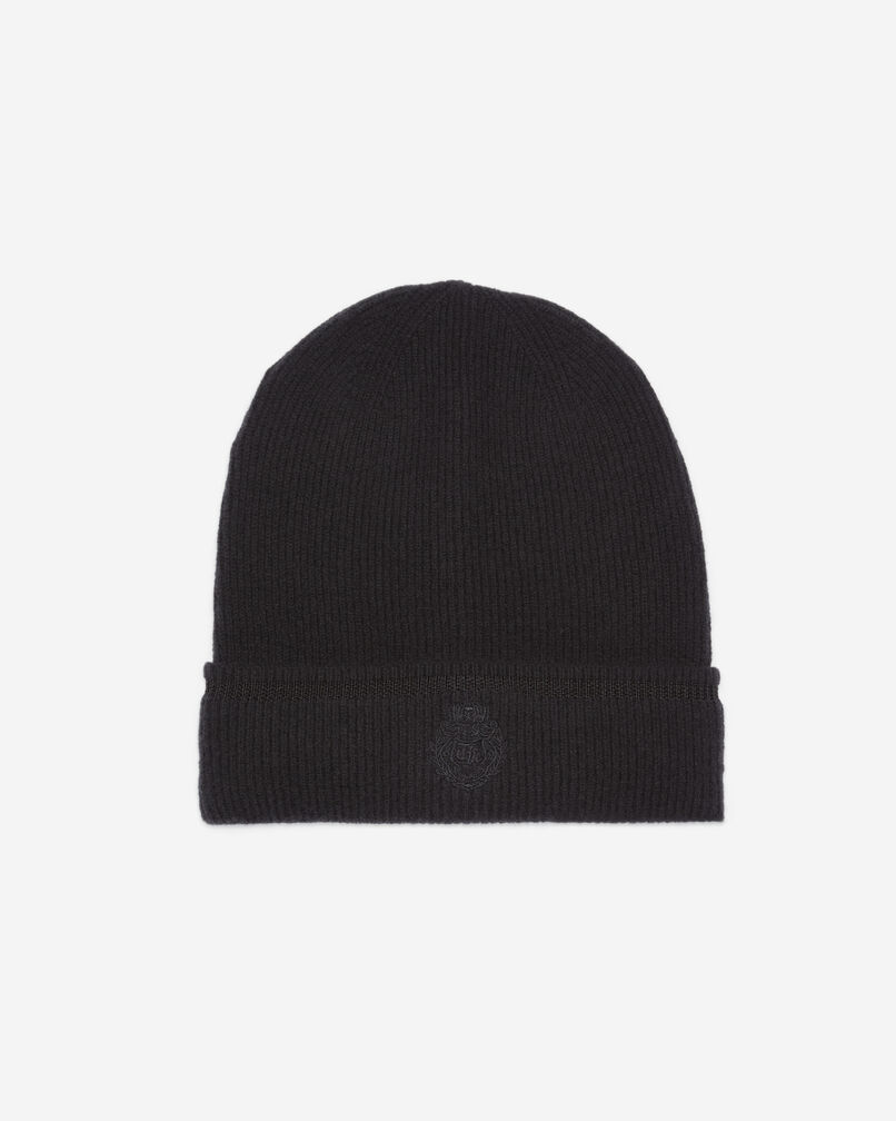 The Kooples MIXED BLACK black cashmere beanie