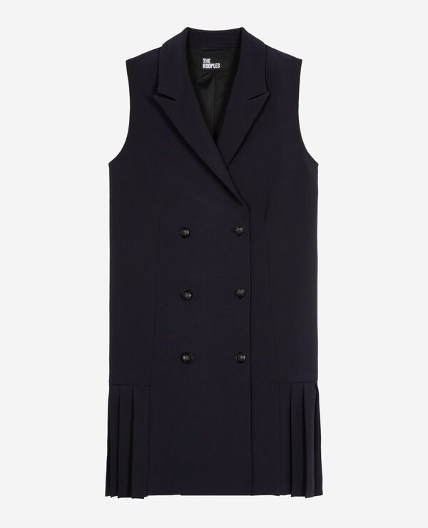 The Kooples DAMEN NAVY kurzes schneiderkleid marine