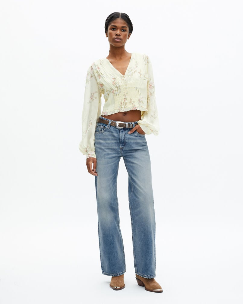 The Kooples WOMEN YELLOW yellow floral print top
