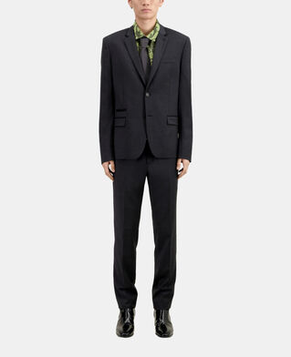 The Kooples H DARK GREY grey wool prince of wales suit jacket