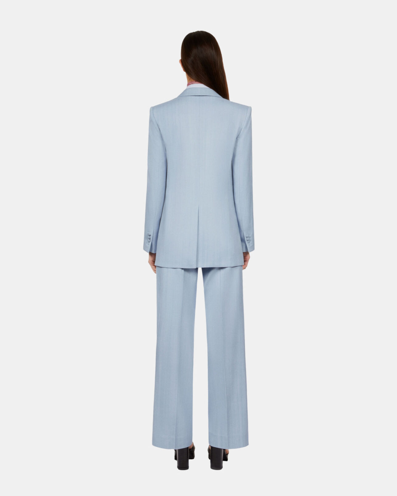 The Kooples WOMEN LAVENDER blue suit jacket