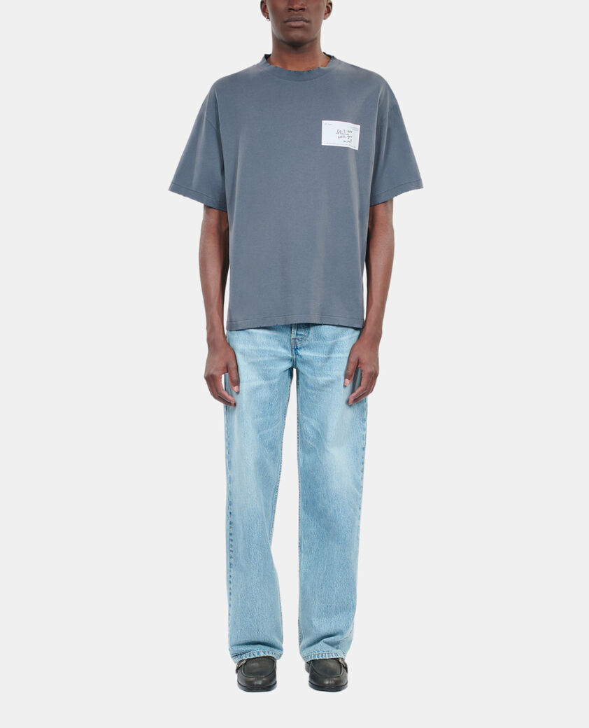 The Kooples HOMME DARK BLUE t-shirt avec sérigraphie bleu