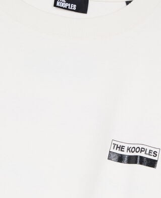 The Kooples HOMME ECRU t-shirt oversize avec sérigraphie écru