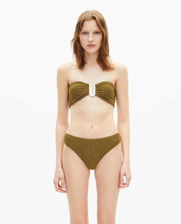The Kooples FEMME KAKI haut de maillot de bain the kooples x luz bandeau kaki