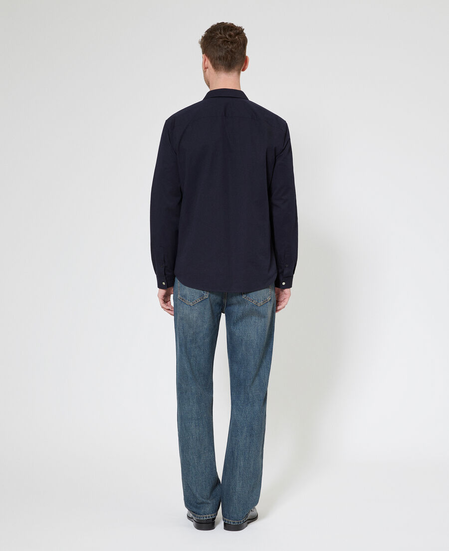 The Kooples H NAVY navy suit collar shirt