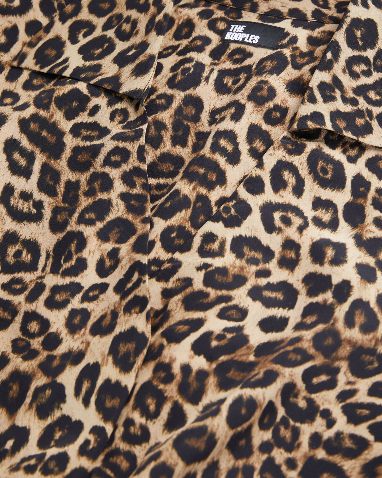 The Kooples FEMME LEOPARD robe mi-longue imprimée en soie