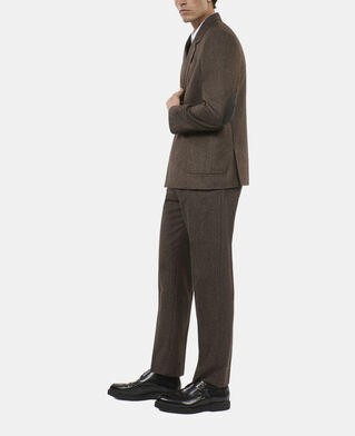 The Kooples HOMME BROWN veste de costume marron en laine