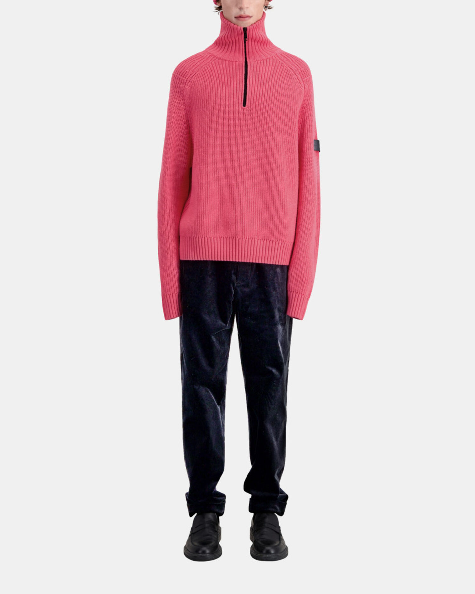 Pink wool sweater, OLD PINK, hi-res image number null
