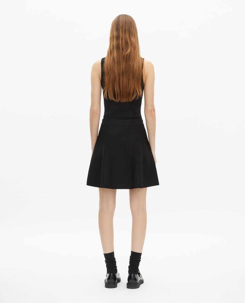 The Kooples WOMEN BLACK short black mesh skirt