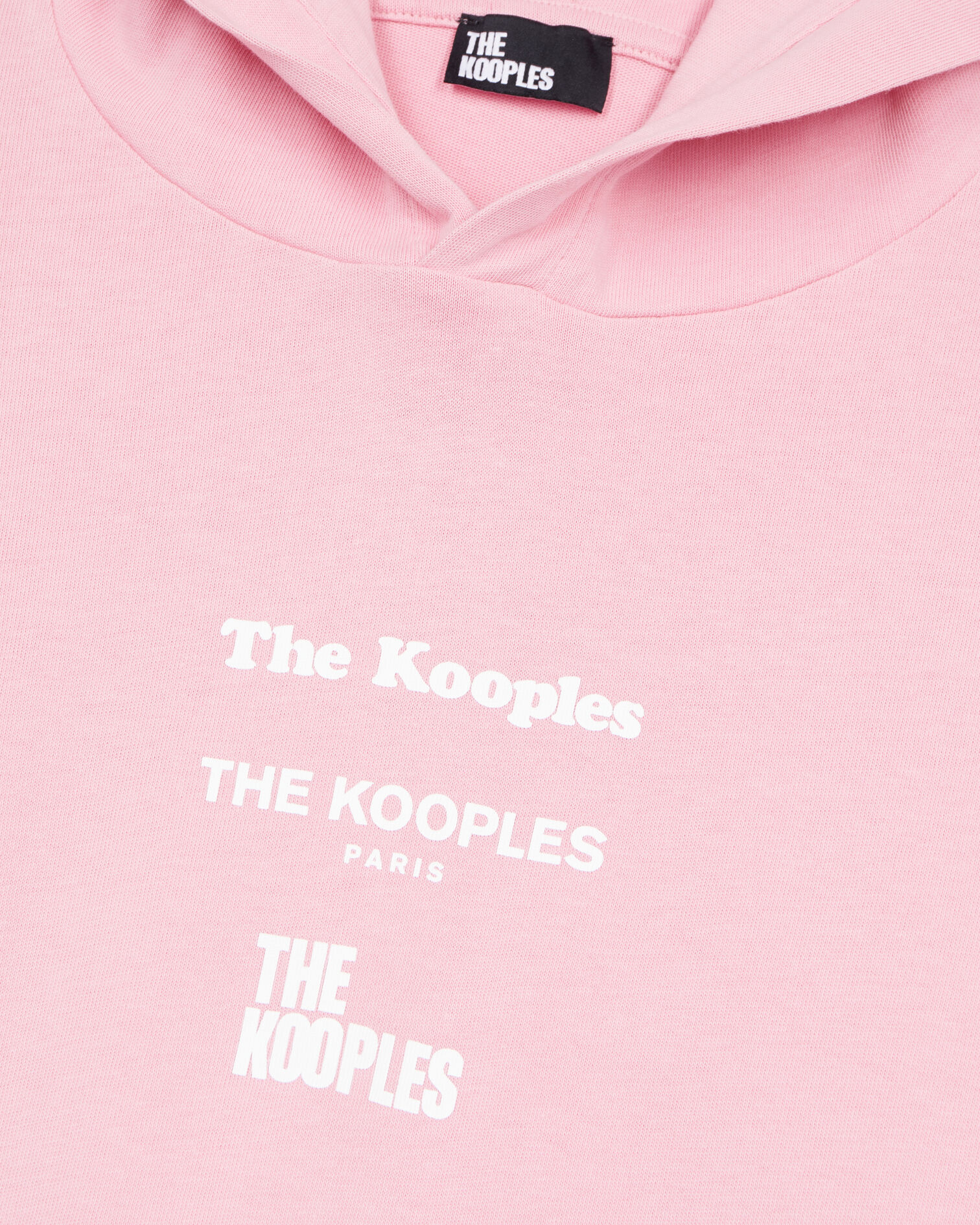 Long-sleeved pink hooded Locations serigraphy t-shirt, SWEET PINK, hi-res image number null