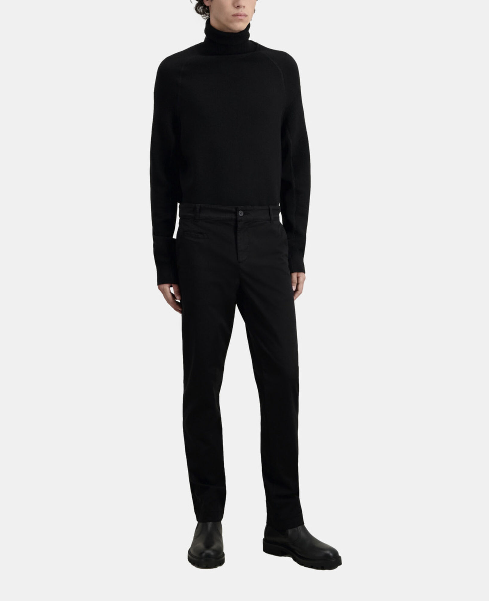 The Kooples HOMME BLACK pantalon chino noir