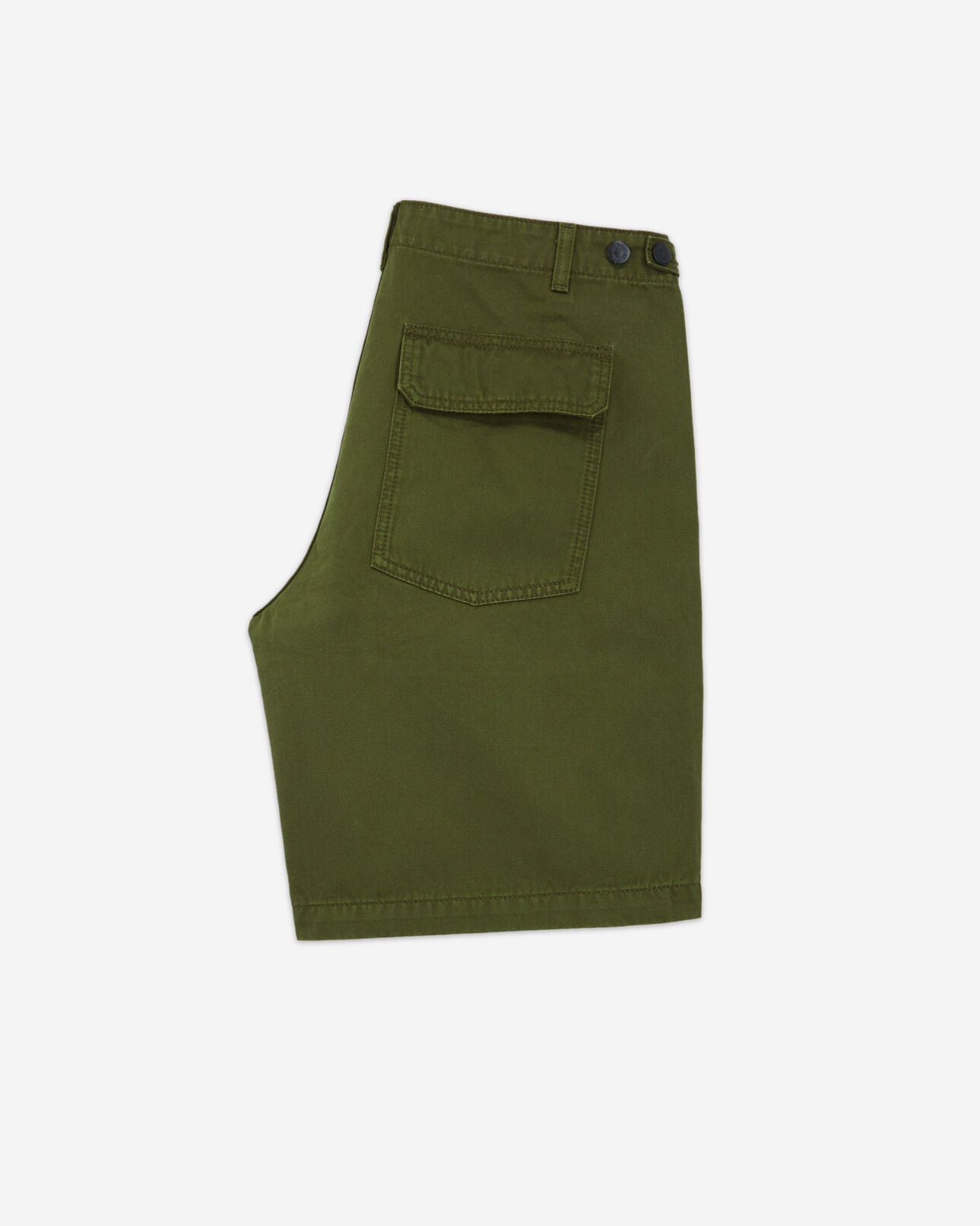 The Kooples HOMME KAKI short kaki coton long quatre poches