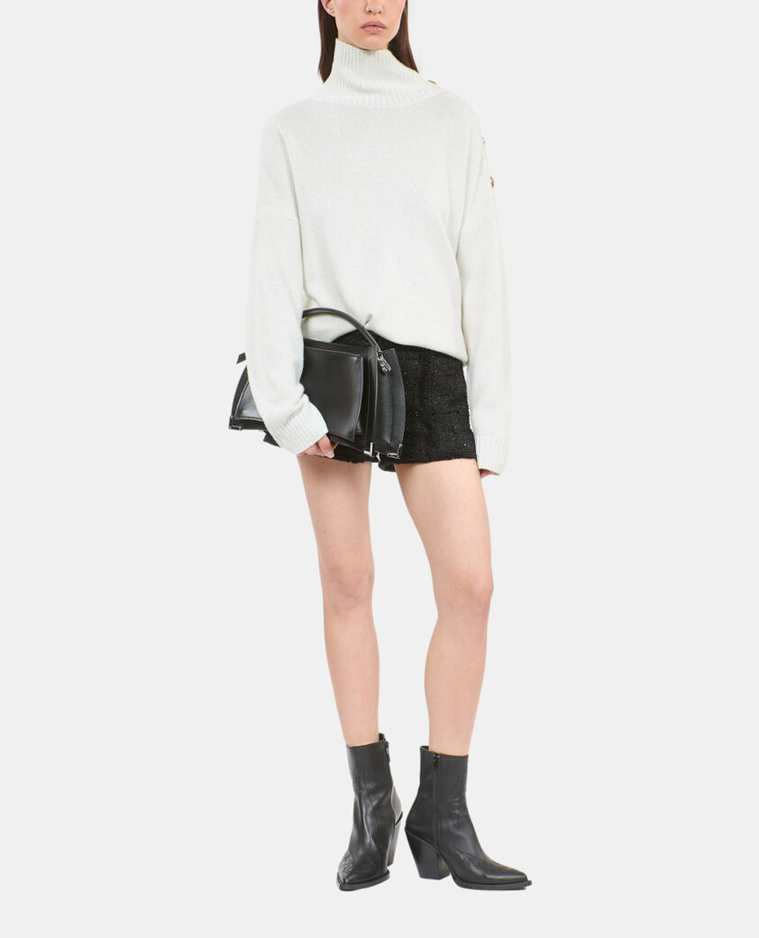 The Kooples FEMME ECRU pull en laine et cachemire écru