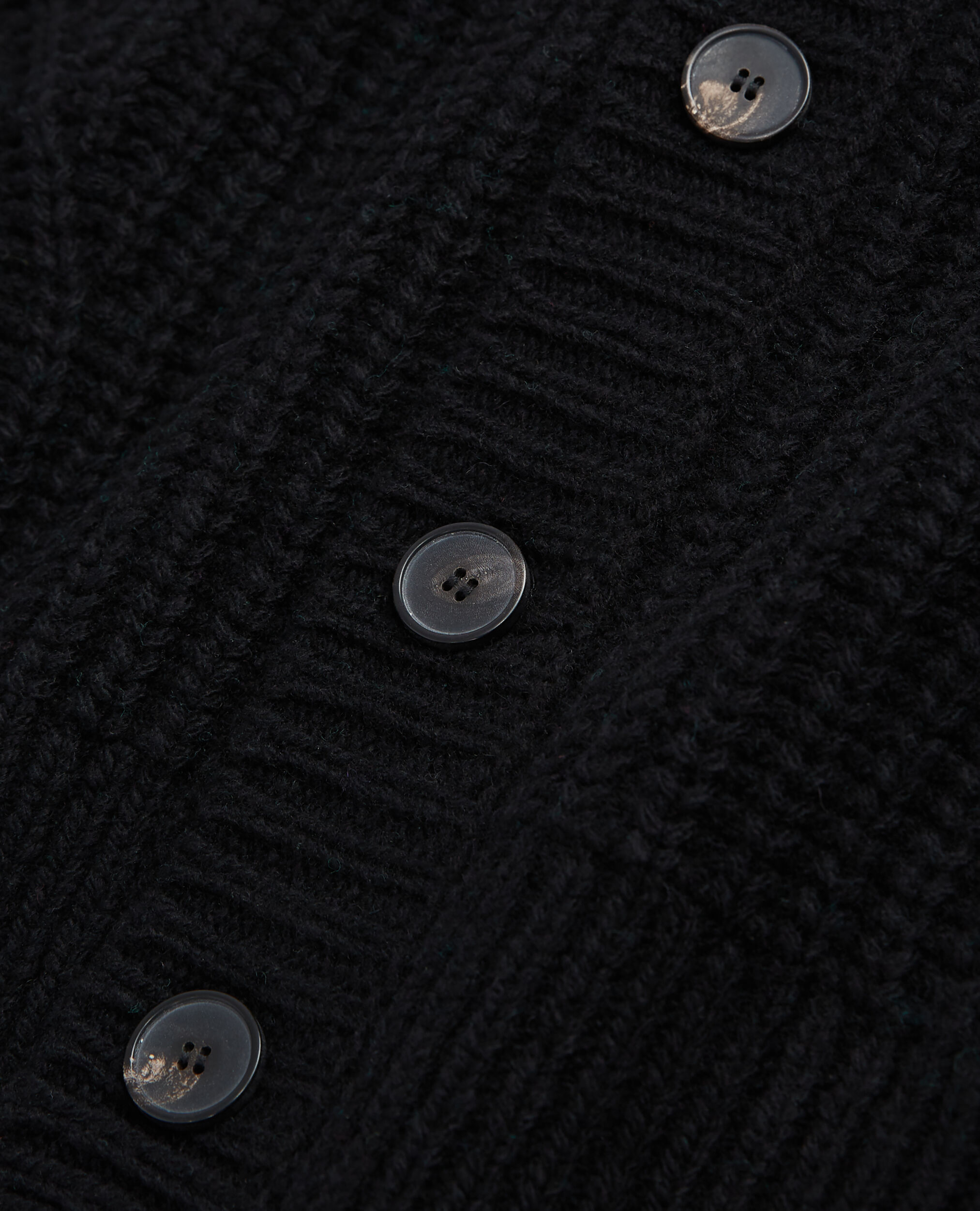Schwarzer Cardigan mit Knopfverschluss, BLACK, hi-res image number null