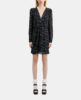 The Kooples FEMME BLACK WHITE robe courte imprimée