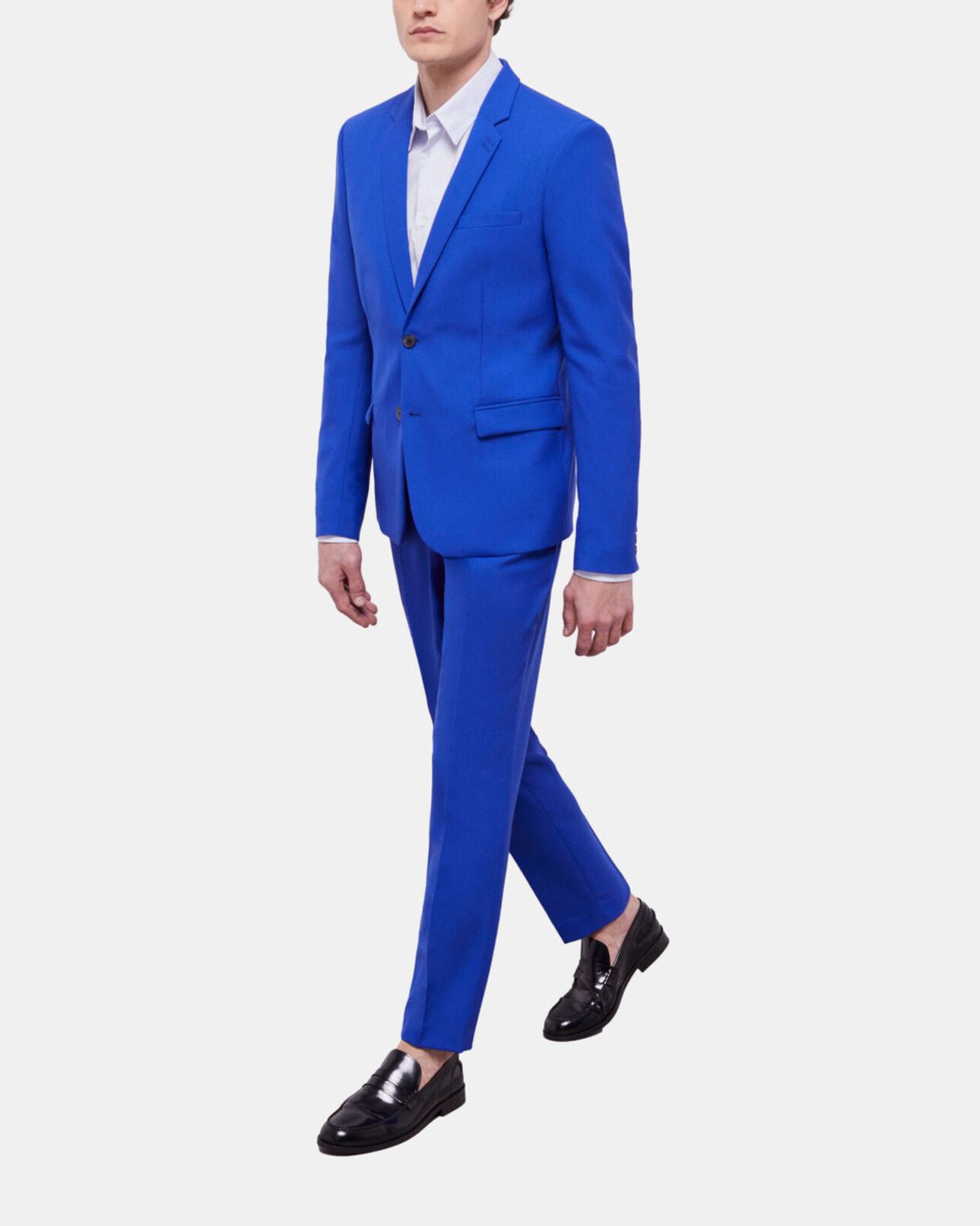 The Kooples MEN BLUE BRUT blue suit pants