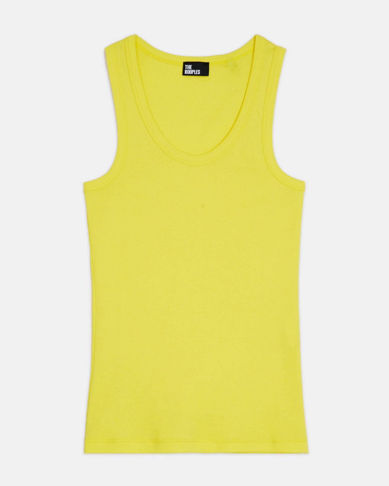 The Kooples WOMEN YELLOW yellow tank top