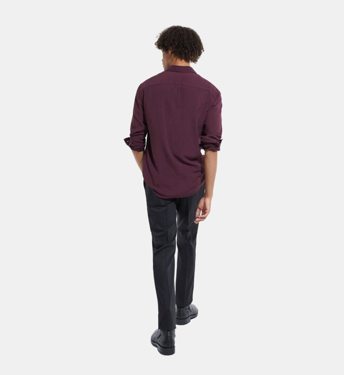Red shirt with classic collar The Kooples UK