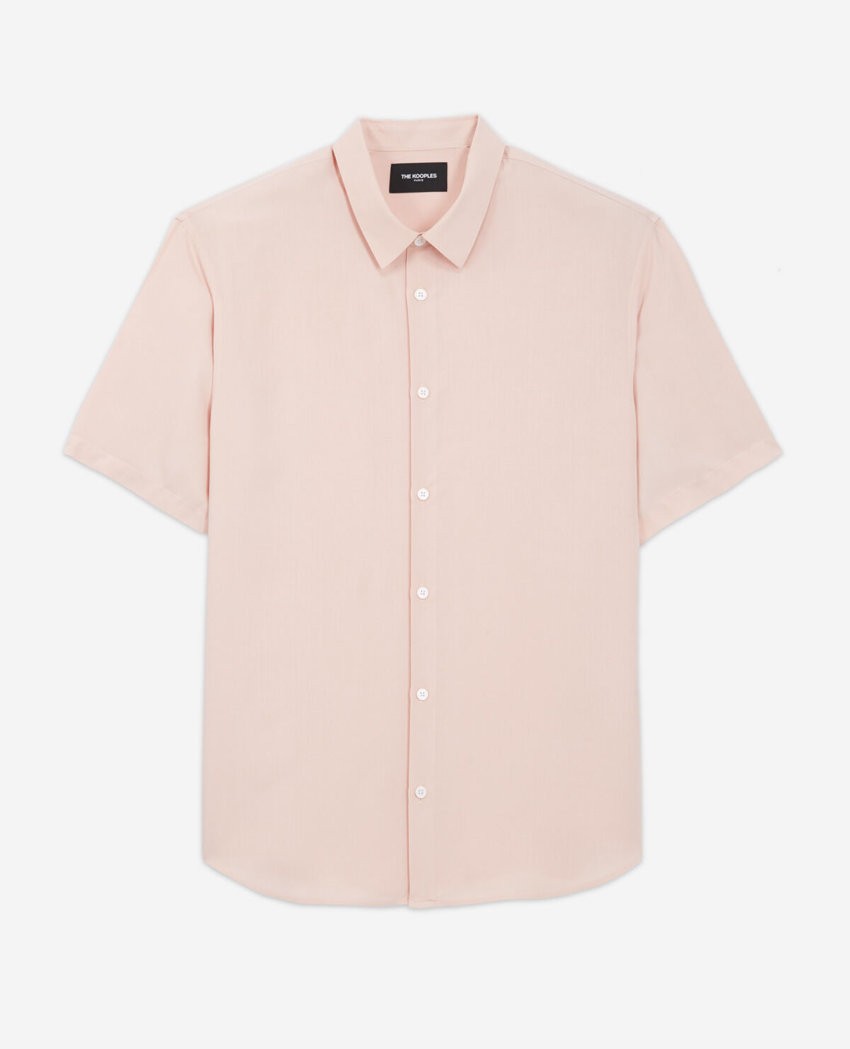 Loose fitting pink shirt with short sleeves The Kooples